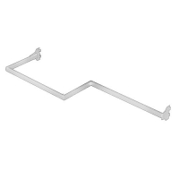 Двухсекционная штанга из прямоугольной трубы 30х15, L-1200мм White
