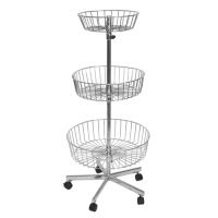 Стойка с 3-мя корзинами QT-K031 Стойка с 3-мя корзинами QT-K031