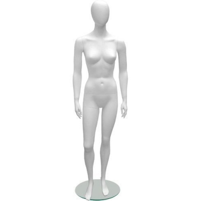 Манекен женский в полный рост,белый матовый,Glance Matte Манекен женский в полный рост,белый матовый,Glance Matte